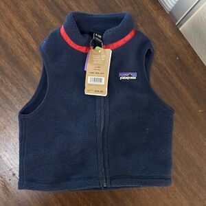 Patagonia Dark Blue Vest with Red Accents